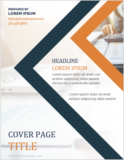 5 Best Printable Cover Page Templates for MS Word | MS Word Cover Page