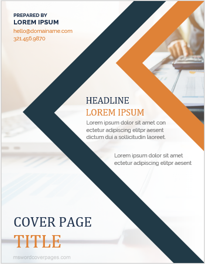 5 Best Printable Cover Page Templates For MS Word MS Word Cover Page 