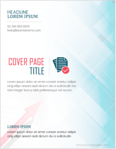 Cover page template