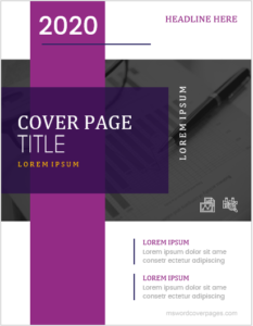 MS Word Cover Page Template