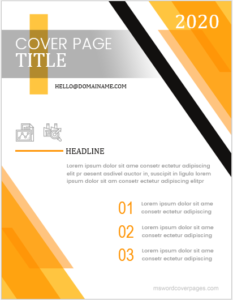 Professional Cover Page Template