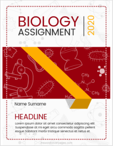 Cover page for Biology assignment