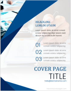 MS Word cover page templates