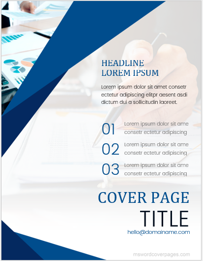 Word Report Cover Page Template