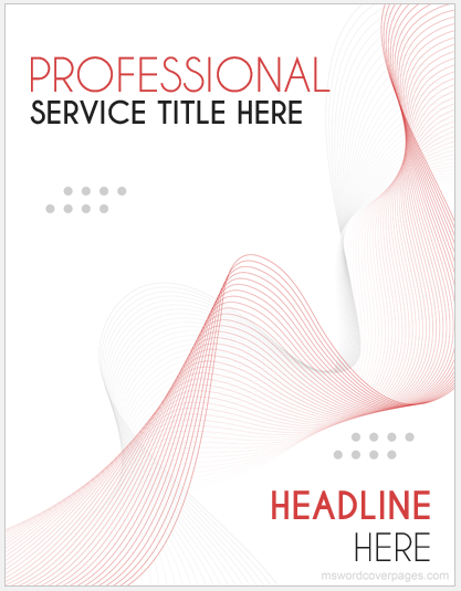 Business report cover page template