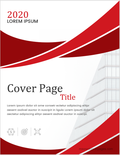 Report cover page design