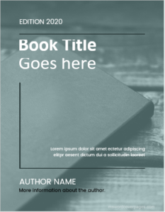 Book title page design