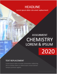 Chemistry assignment cover page