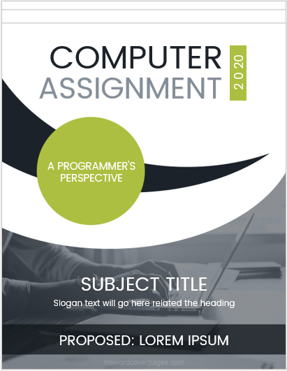 Assignment cover page sample
