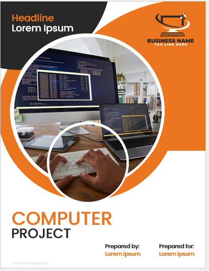 Computer assignment cover page template