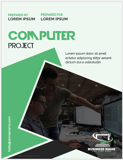 Computer assignment cover page template