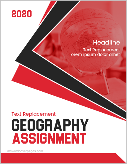 assignment front page template