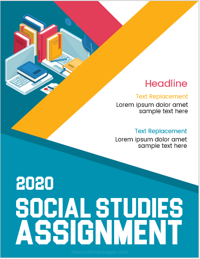 assignment front page design for social