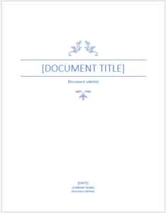 University assignment cover page template