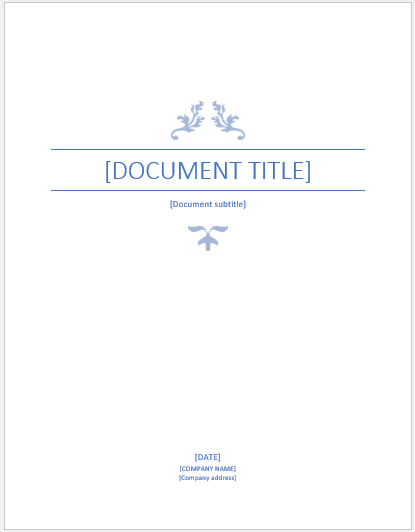 formal title page format