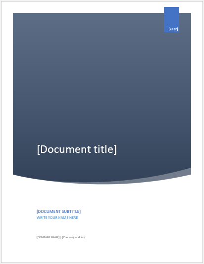 editable assignment cover page