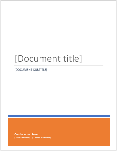 assignment front page template