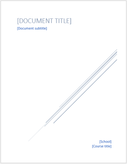 cover page for assignment free download