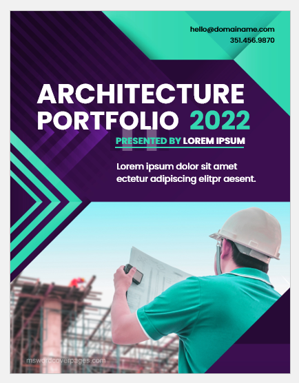 Architecture portfolio cover page