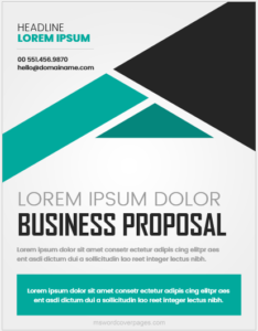 Business proposal cover page format