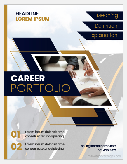 Free Career Portfolio Template Microsoft Word PRINTABLE TEMPLATES