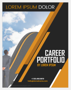 Career portfolio cover page