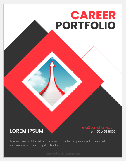 my portfolio cover page designs