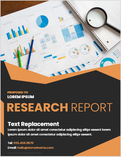 Research report cover page