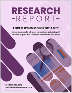 Research report cover page