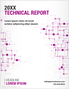 Technical report cover page