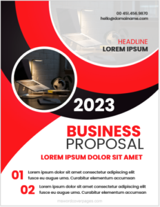 Business proposal cover page