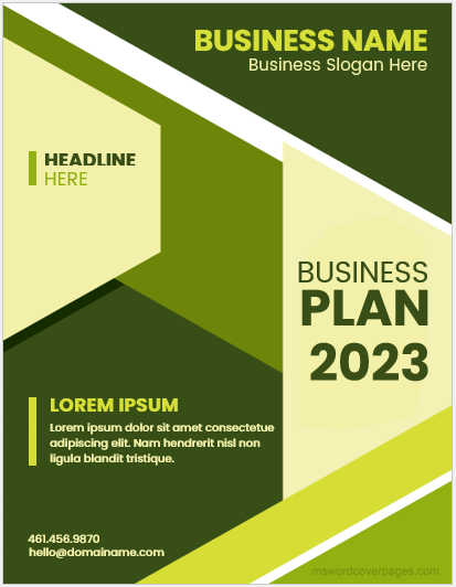 title page in a business plan