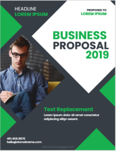 Sample proposal cover page