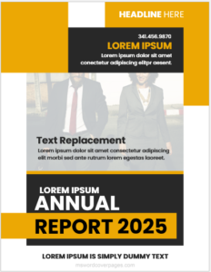 Cover page format