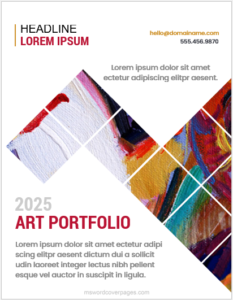 Art Portfolio Cover Page