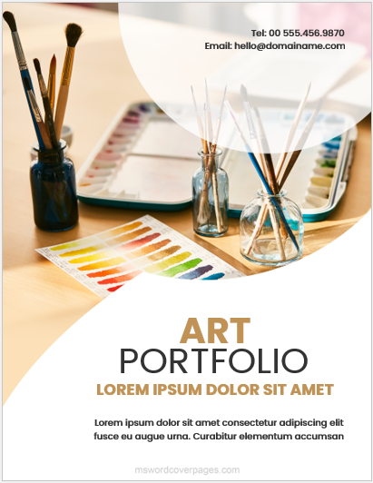 Creative Portfolio Cover Page Design