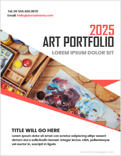 Art Portfolio Cover Page Ms Word Cover Page Templates - Vrogue