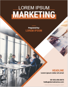 Marketing Project Cover Page