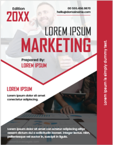 Marketing Project Cover Page