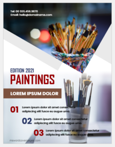 Painting cover page template