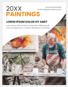 Painting cover page template