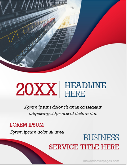 Business report cover page