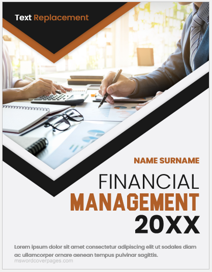 Financial management cover page