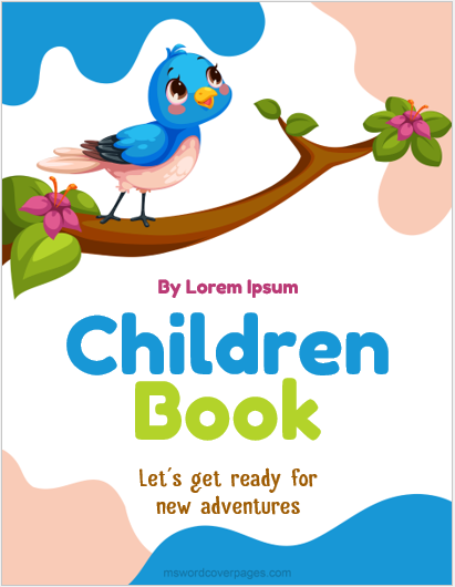 Children book cover page