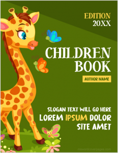 Children book cover page