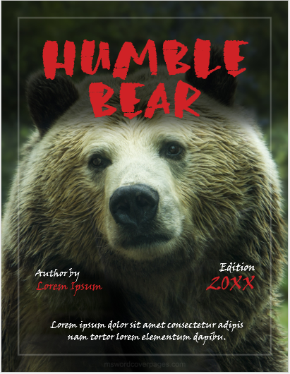 Fantasy fiction cover page