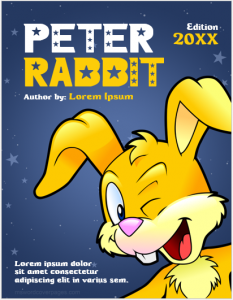Peter Rabbit Cover Page Template