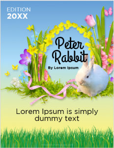 Peter Rabbit Cover Page Template