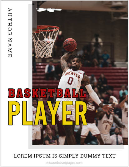 Basketball player cover page