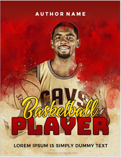 Basketball player cover page